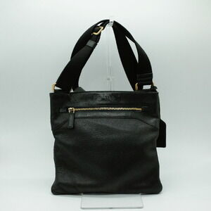 Prada Shoulder Bag Nero Black Logo Leather Black Gold